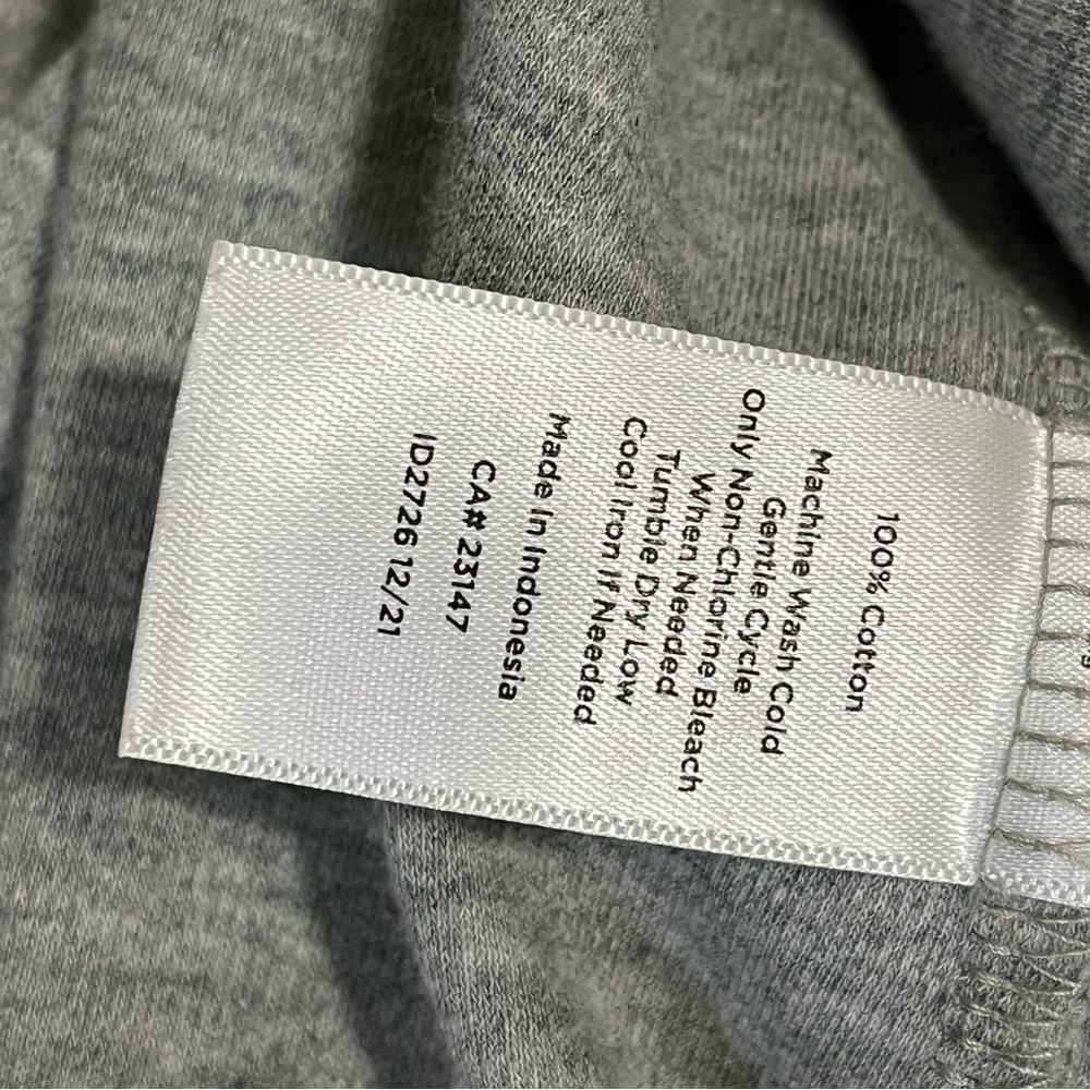Haven Well Within Anthropologie Gray Cotton Midi Dress Size M Drawstring Waist - Picture 8 of 8